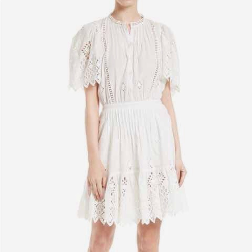 Sea New York eyelet Embroidered Mini Dress